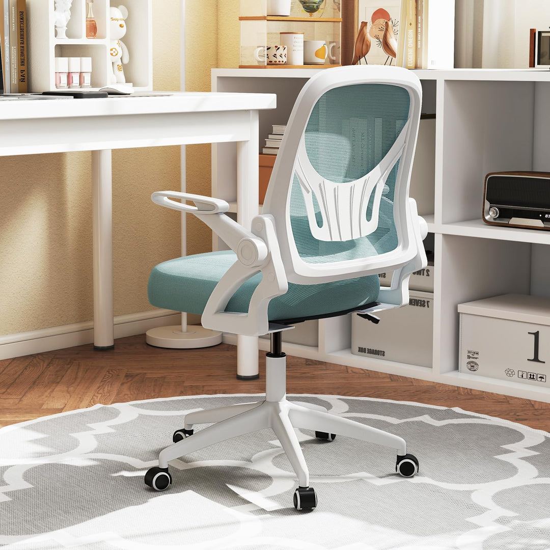 Giantex Ergonomic Desk Chair with Flip-up Arms &amp; Lumbar Support
