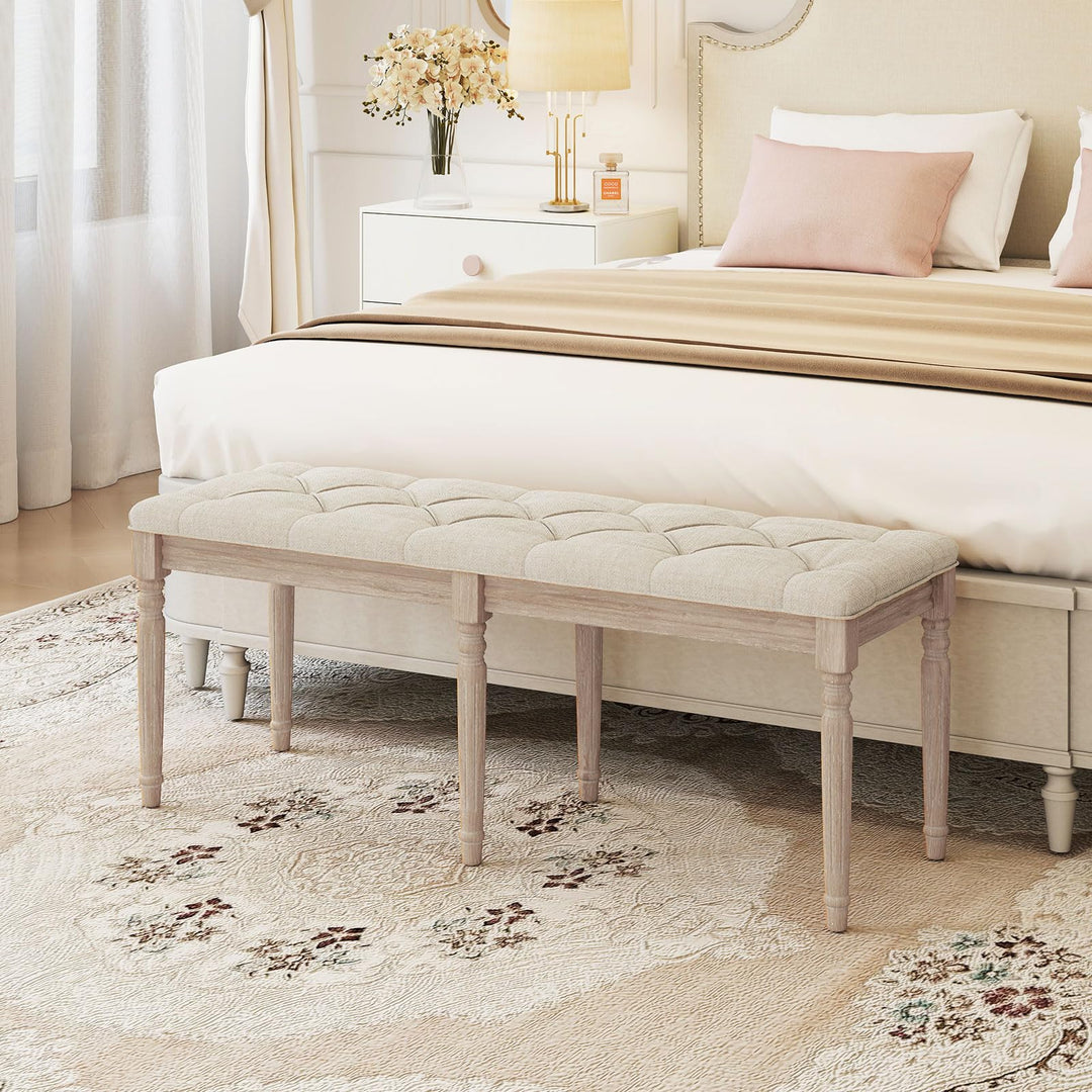 Giantex 47.5-inches Upholstered Dining Bench
