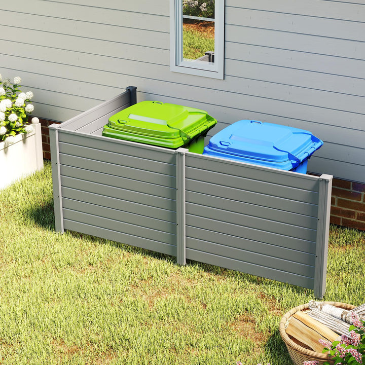 Giantex No-Dig Air Conditioner Fence with Metal Stakes 48&