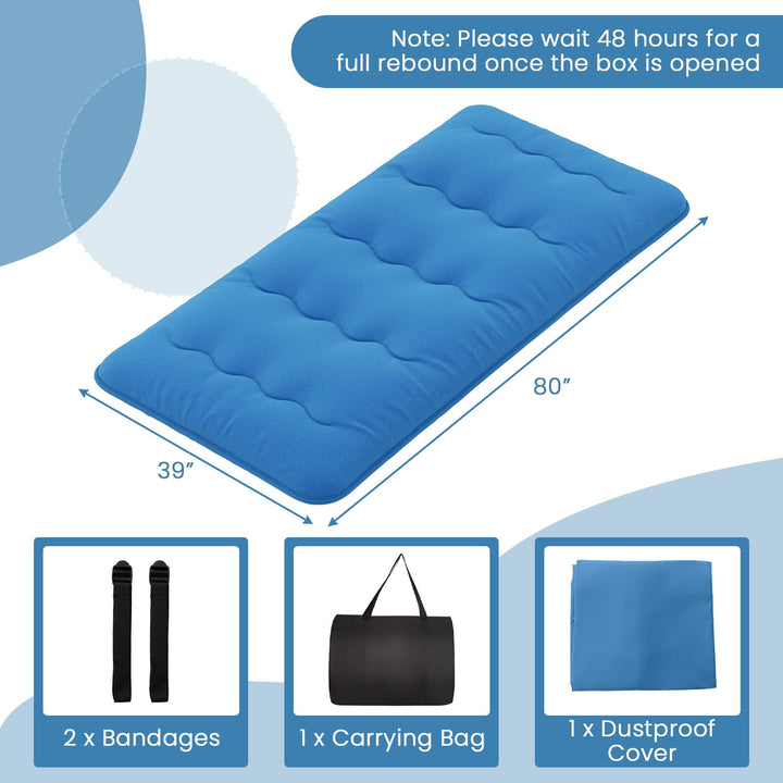Giantex Japanese Floor Mattress, 4 Inch Futon Mattress with Washable Cover &amp; Storage Bag