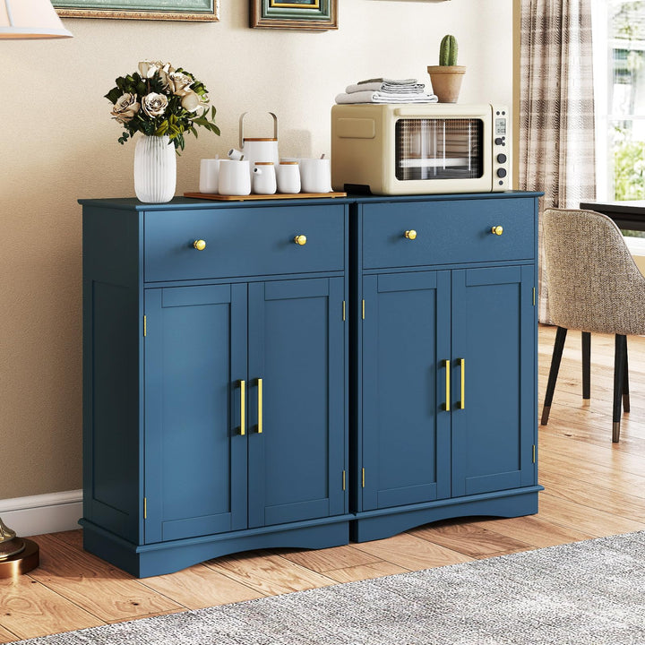 Giantex Modern Buffet Sideboard with Drawers &amp; Doors Adjustable Shelf