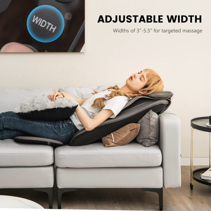 Giantex Back Massager Chair Pad - Massage Seat Cushion with Heat &amp; Vibration