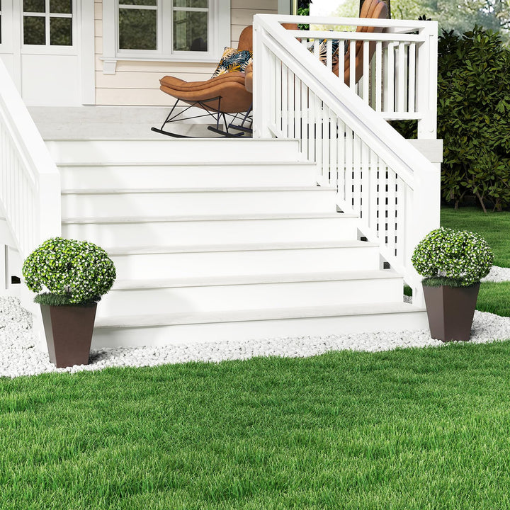 Giantex Self-Watering Flower Pots withith Removable Inner Bucket &amp; Drainage Holes