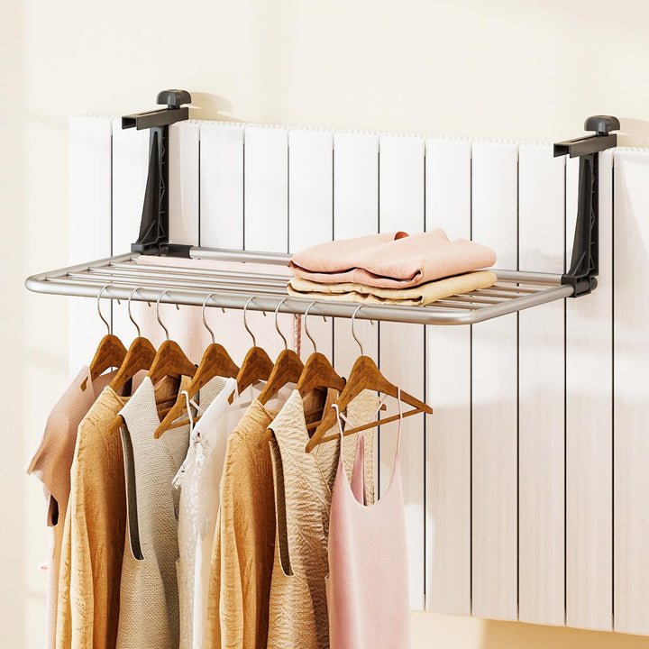 Giantex Portable Clothes Drying Rack 25.5"/31" Aluminum Hanging Laundry Rack