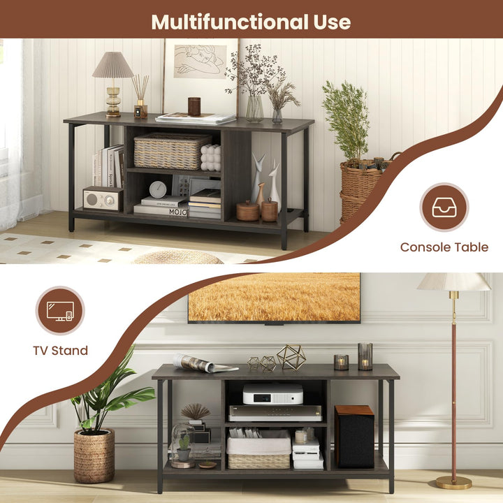 Giantex TV Stand for TV Up to 50” TVs, Entertainment Center with Charging Station, USB &amp; Type C Ports