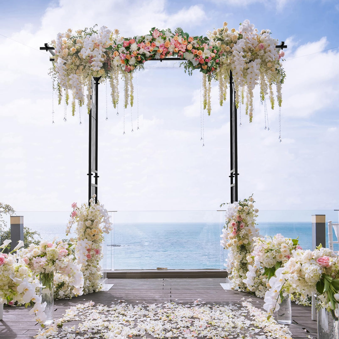 Giantex Garden Arch Trellis, Wedding Arbor for Ceremony Party, 79&