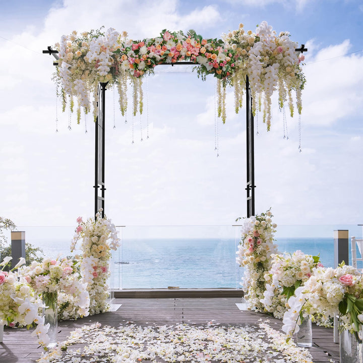 Giantex Garden Arch Trellis, Wedding Arbor for Ceremony Party, 79&