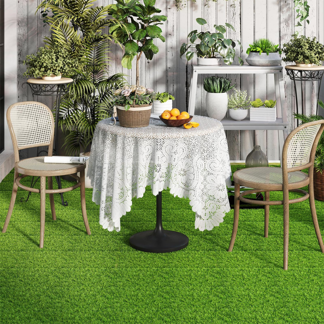 Giantex 30 Pack Interlocking Artificial Grass Tiles(12" x 12")