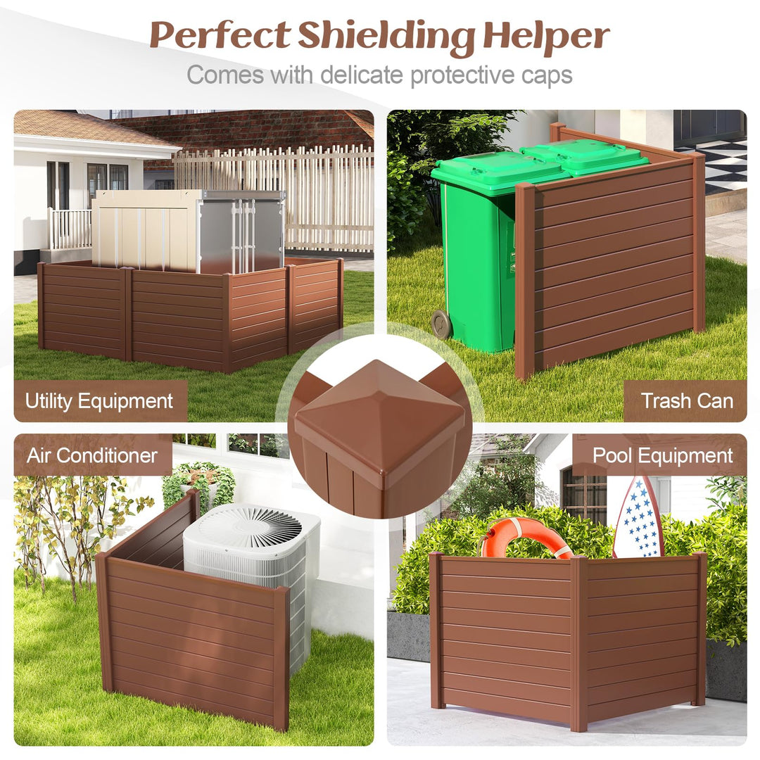Giantex Air Conditioner Fence 2/4 Panels - 48&