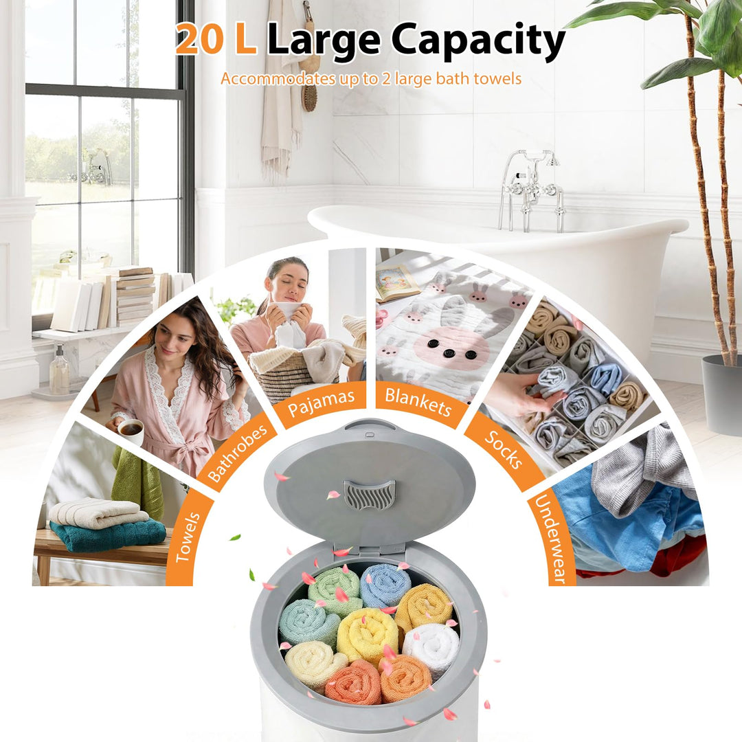 Giantex Towel Warmer 20L Large Towel Heater Bucket
