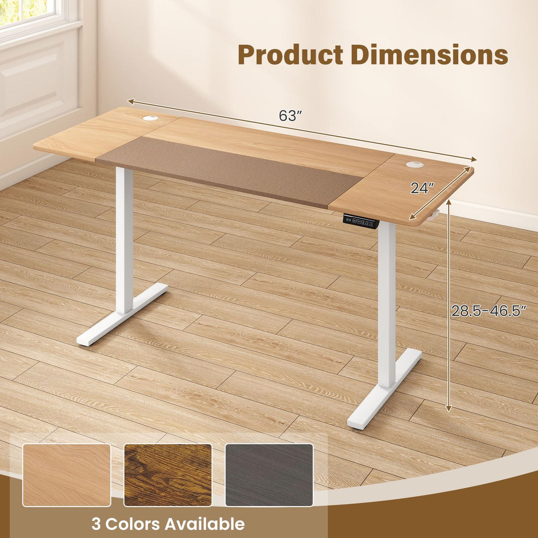 Giantex 63 x 24 Inch Electric Standing Desk w/ 3 Memory Presets