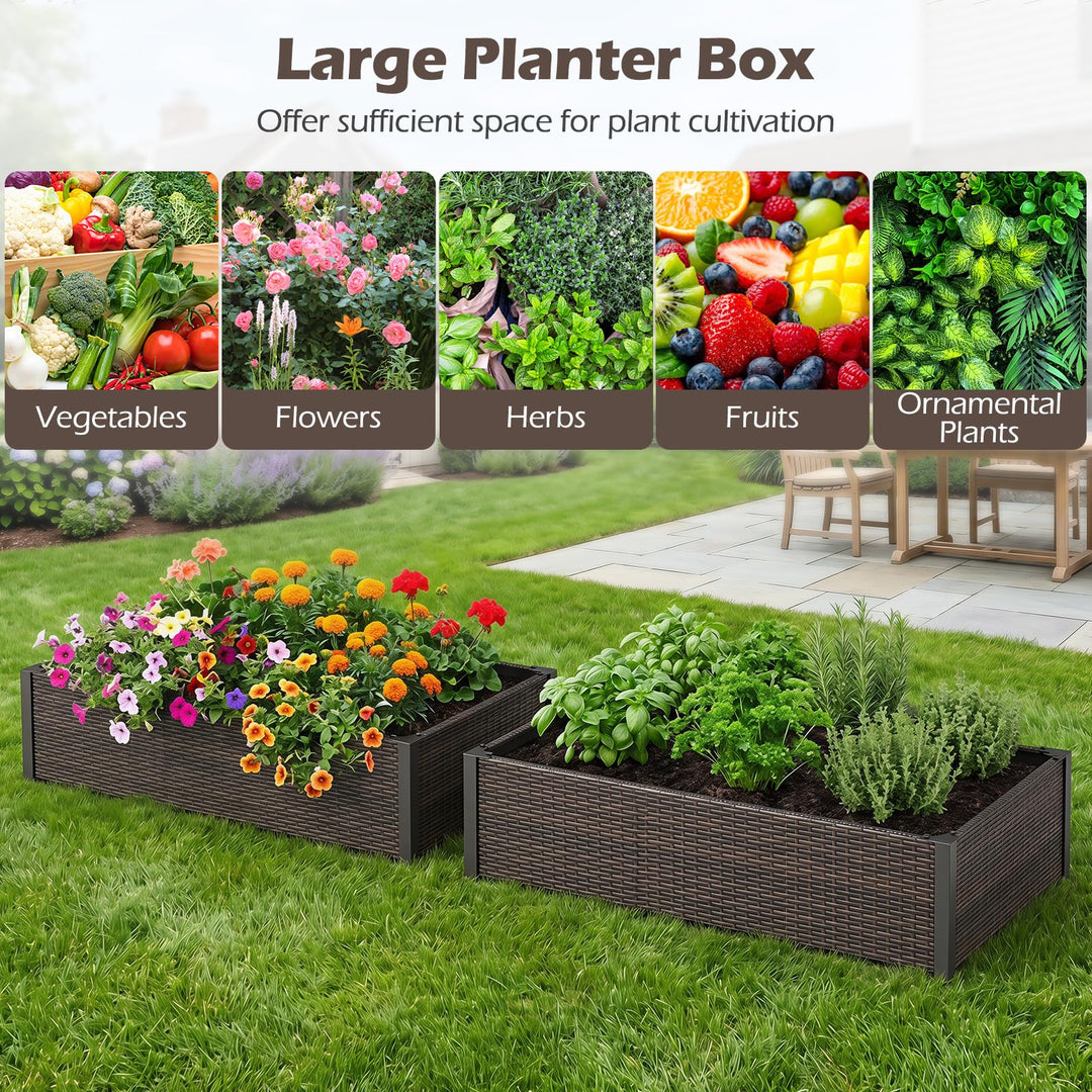 Giantex Raised Garden Bed for Vegetables Flowers Herbs