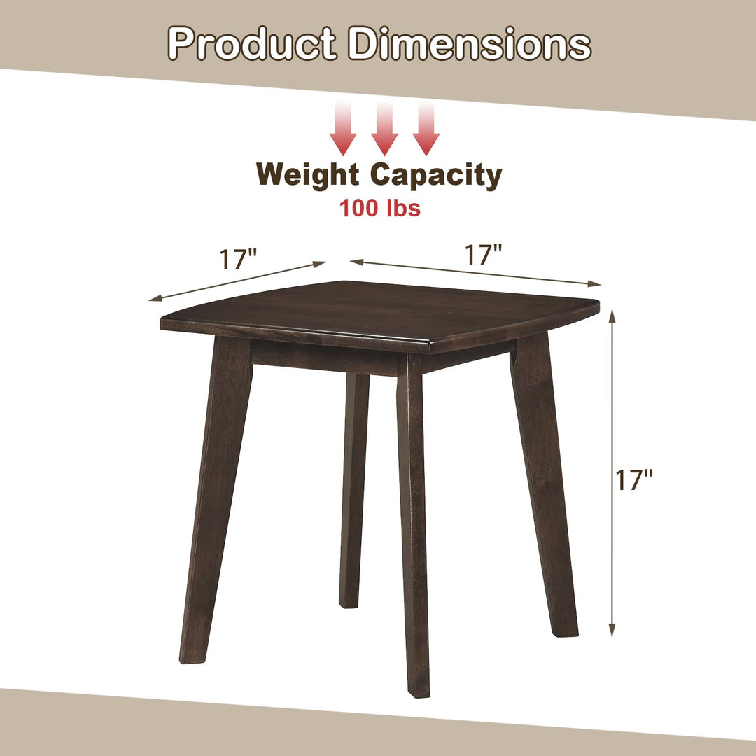 Giantex Modern Square Side Table Set of 1/2
