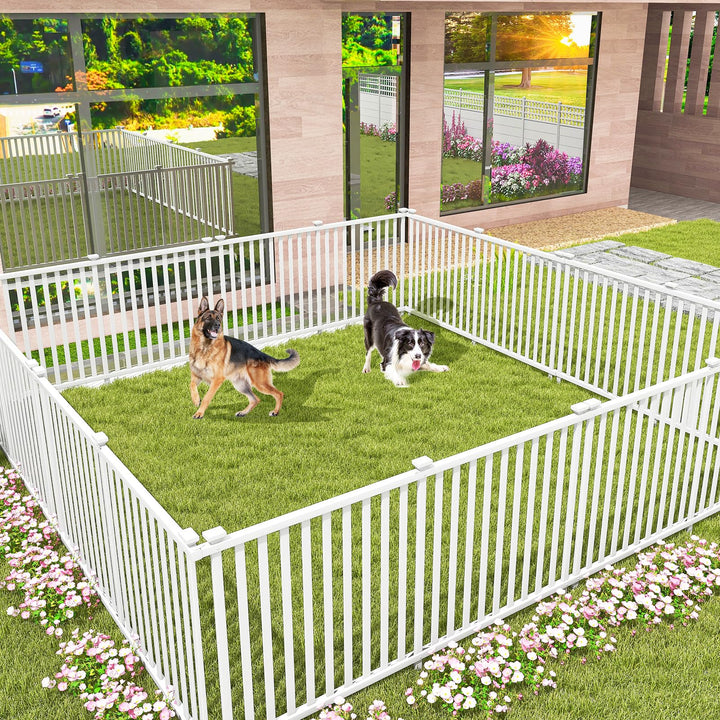 Giantex White Picket Fence - 2 Panels, 80&