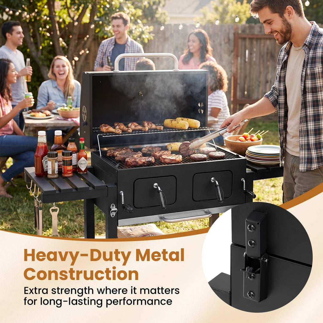 Giantex Extra Large Charcoal Grill with Oversized 752 sq.in. Cooking Area