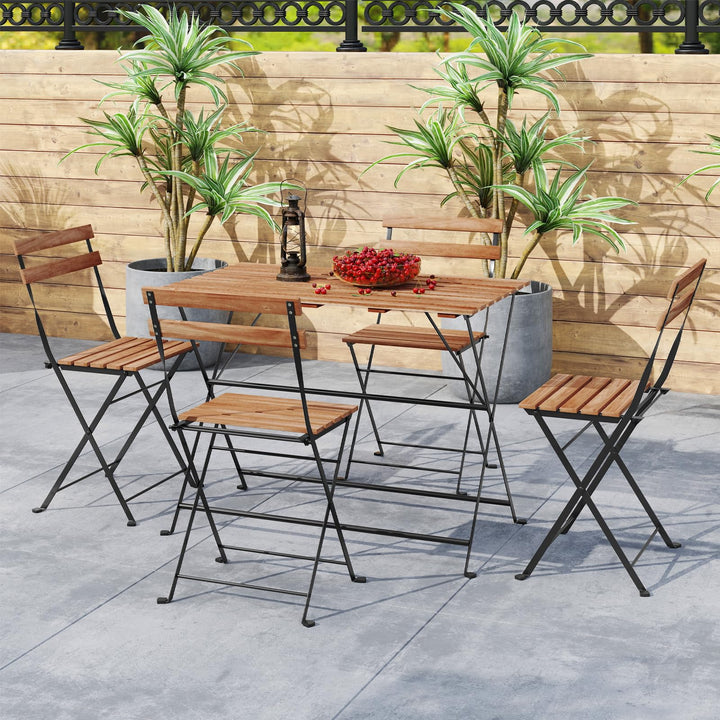 Giantex 5 Piece Outdoor Dining Table Set for 4