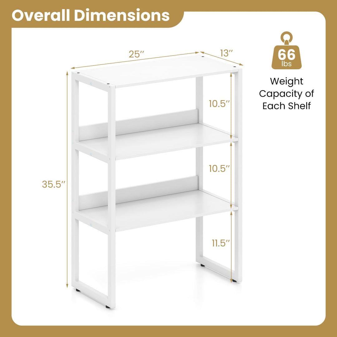 Giantex Desktop Bookshelf for Home Office Kitchen Dorm