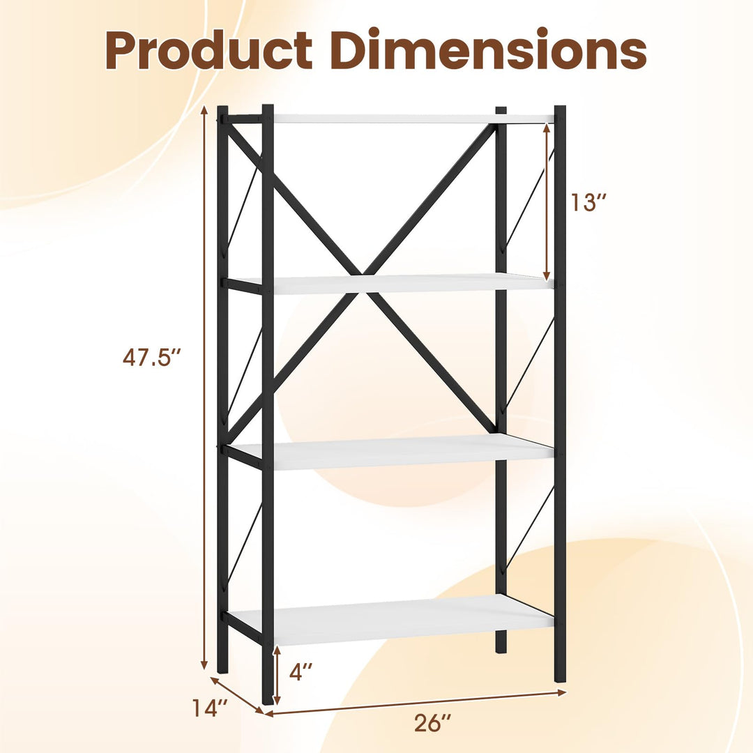Giantex Modern Bookcase with Heavy-Duty Metal Frame (1/2)