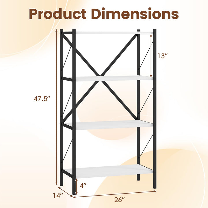 Giantex Modern Bookcase with Heavy-Duty Metal Frame (1/2)