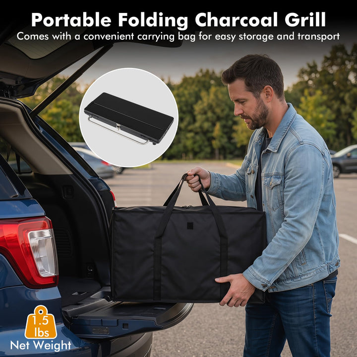 Giantex Portable Charcoal Grill with Detachable Legs