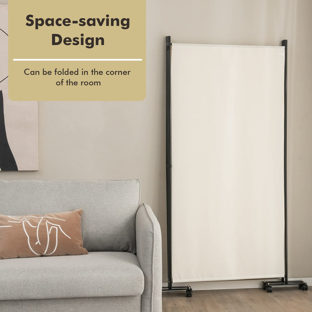 Giantex 3 Panel Room Divider with Wheels, 103&