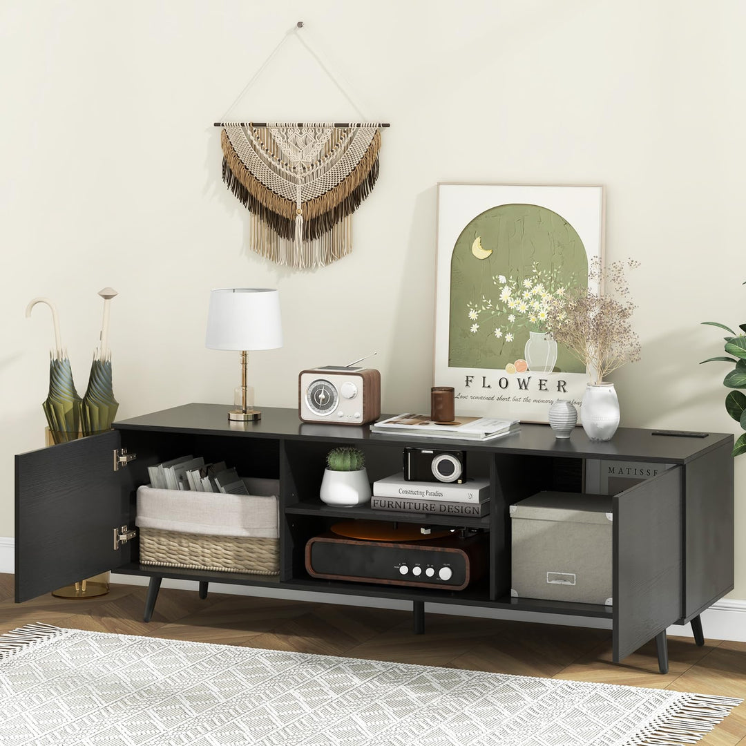 Giantex TV Stand with Power Outlet for TVs up to 60&