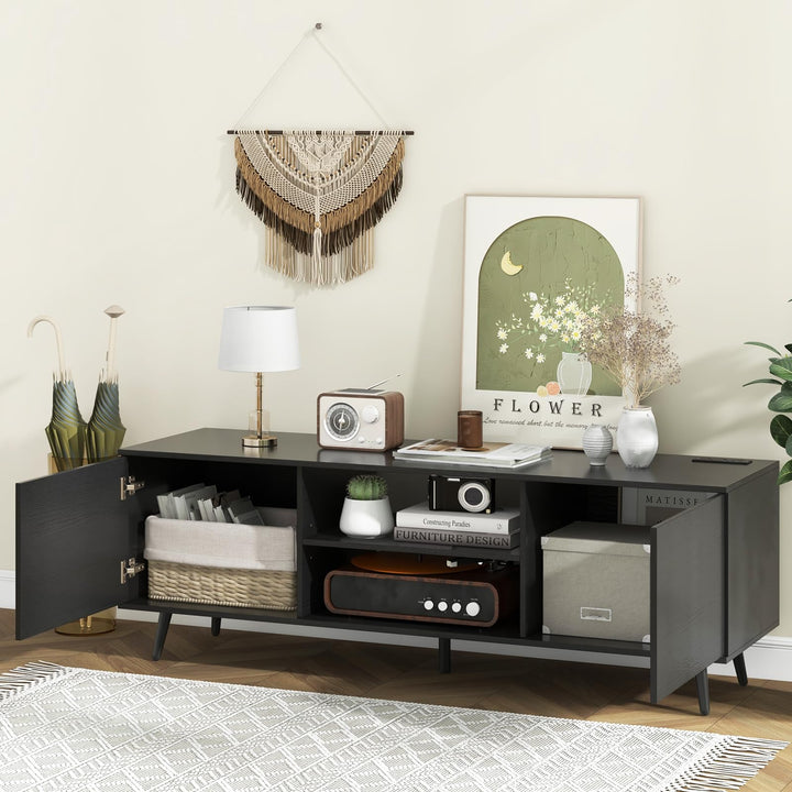 Giantex TV Stand with Power Outlet for TVs up to 60&