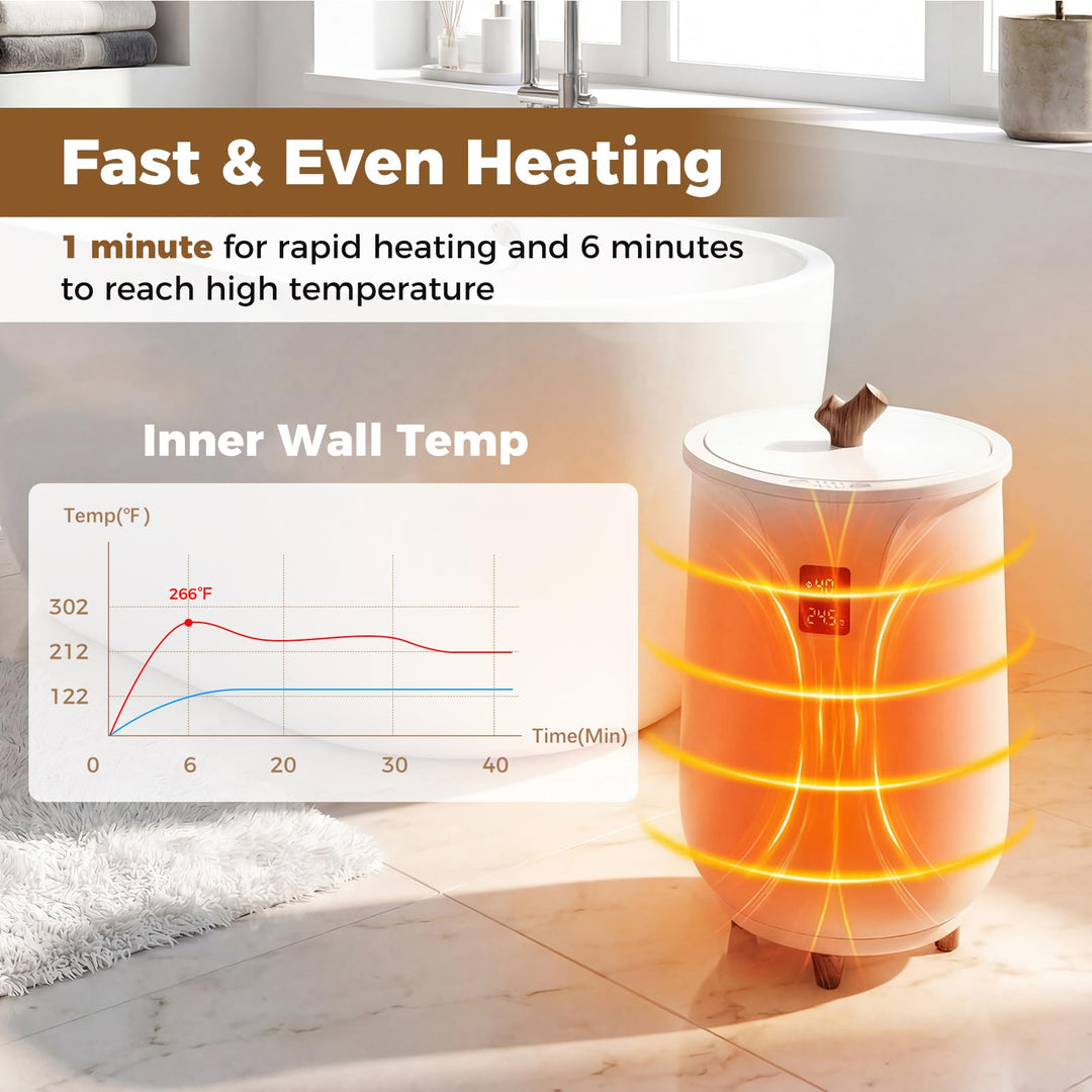 Giantex Large Towel Heater Bucket w/Adjustable Timer