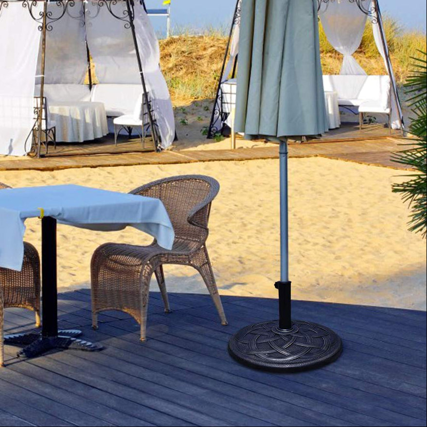 Giantex 22" 43lbs Patio Market Umbrella Base, Classic Round