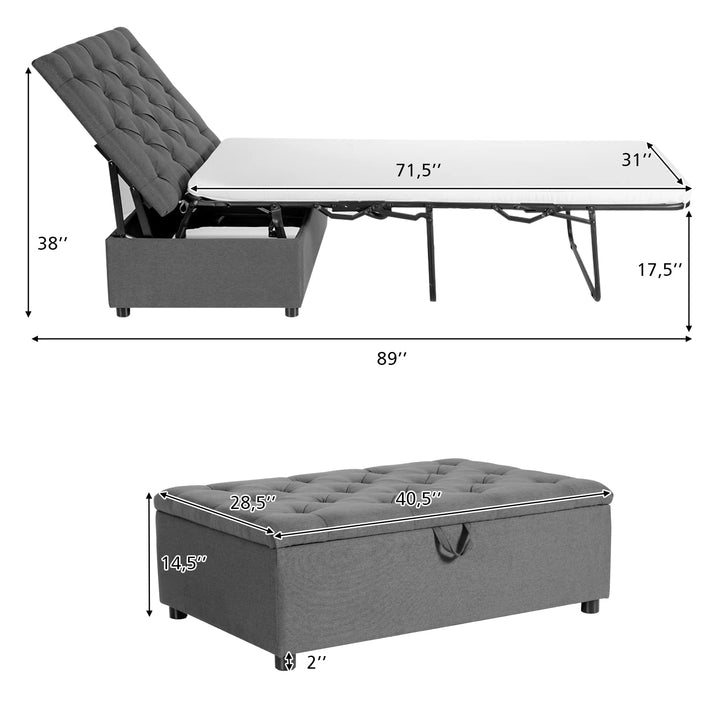 Giantex Ottoman Folding Bed