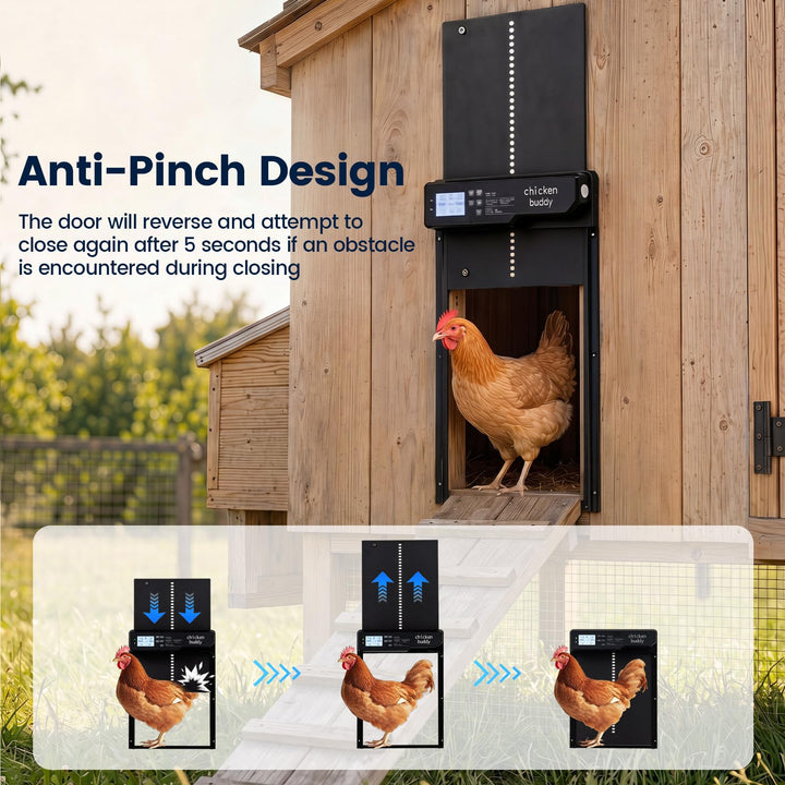 Giantex Aluminum Auto Chicken Coop Door Solar Powered with Light Sensor &amp; Timer