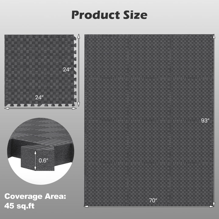 Giantex 24" x 24" EVA Foam Puzzle Exercise Mat