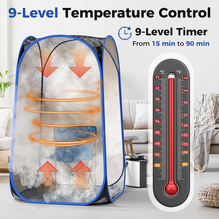 Giantex Portable Sauna, Full Body Steam Sauna w/ 3L Steam Box