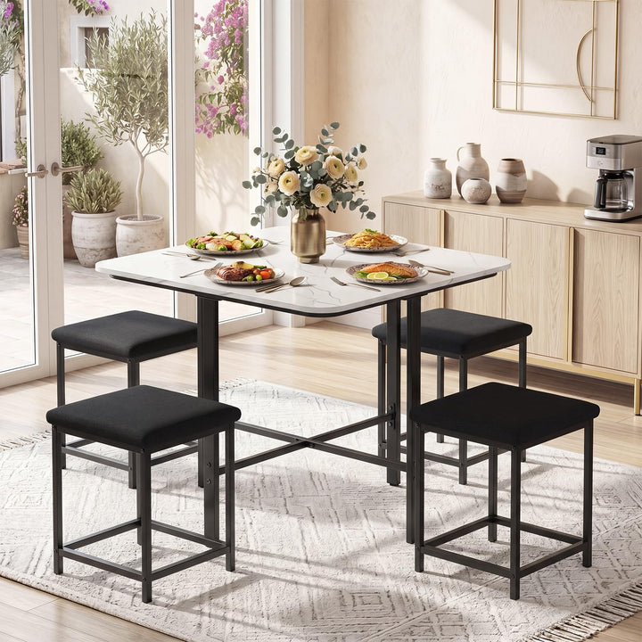 Giantex Space-Saving Kitchen Table and Chairs Set for 4