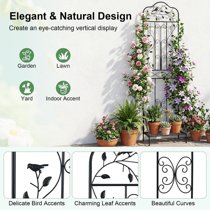 Giantex Metal Garden Trellis for Climbing Plants