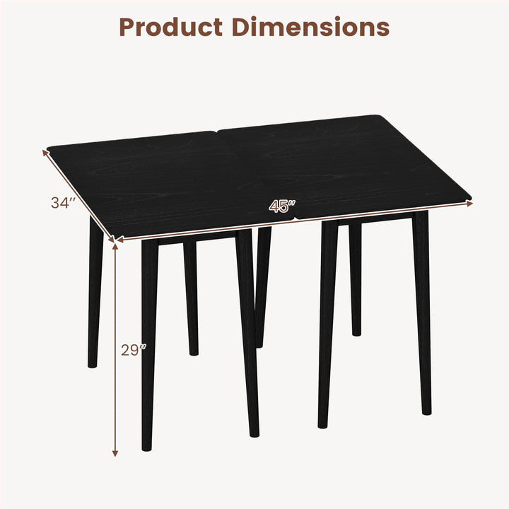 Giantex Dining Table Set with 2 Rectangular Dinner Tables for 4-6