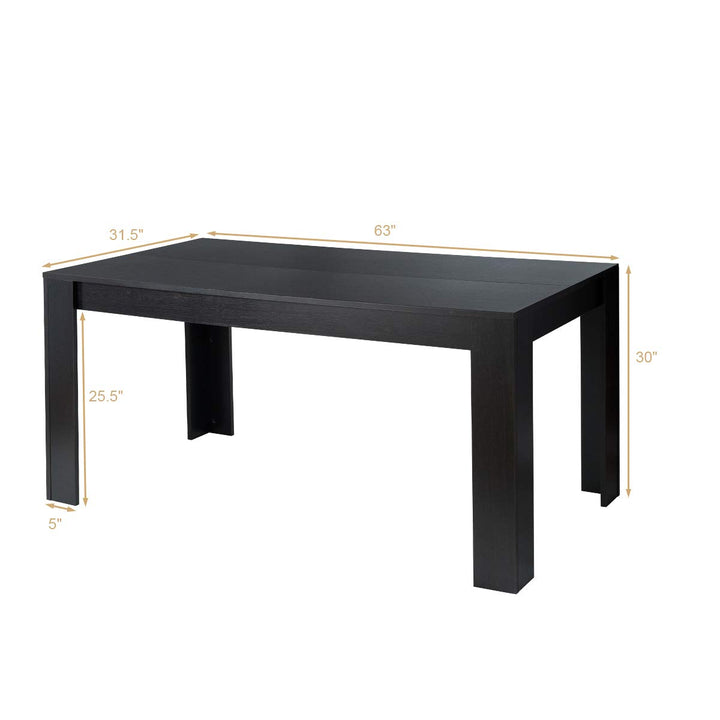 Giantex 63 Inch Rectangular Modern Dining Kitchen Table for 6 People