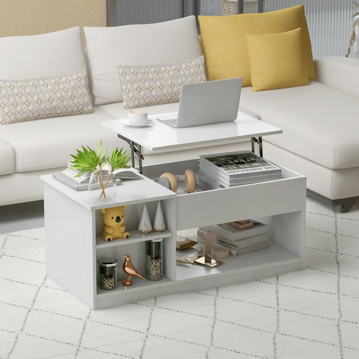 Giantex Lift-Top Coffee Table, Modern Center Table w/Lift Tabletop, Open &amp; Hideaway Compartments
