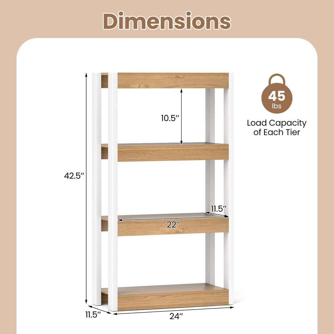 Giantex 4-Tier Bookshelf