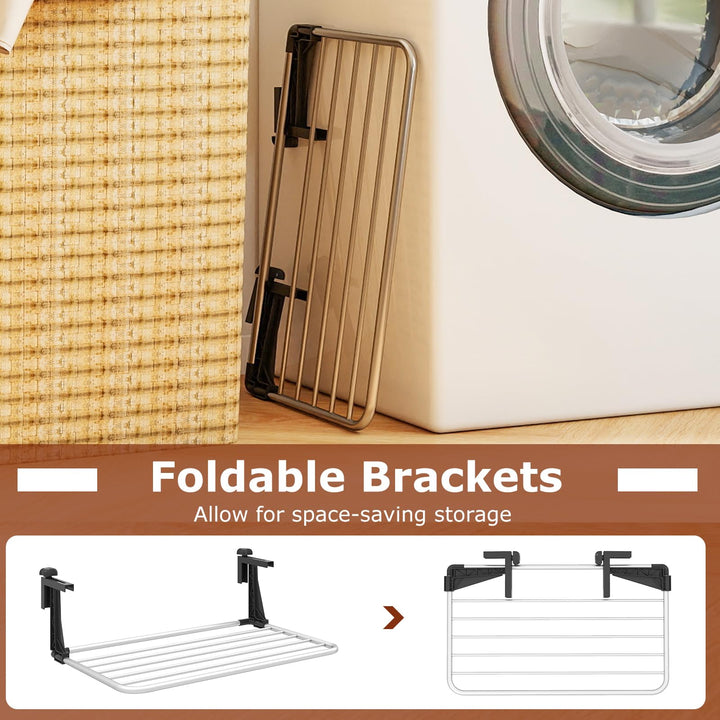 Giantex Portable Clothes Drying Rack 25.5"/31" Aluminum Hanging Laundry Rack