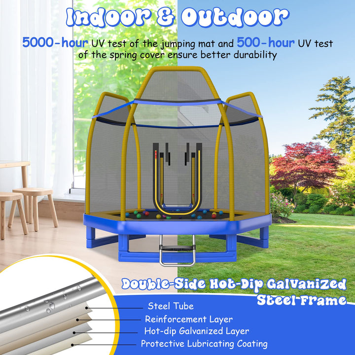 7 FT Trampoline for Kids - Giantex