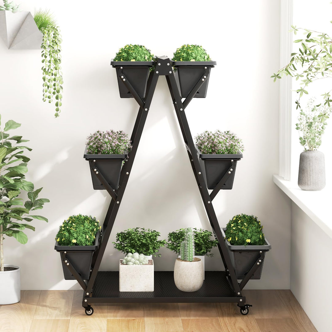 Giantex 6-Tier Rolling Raised Garden Bed