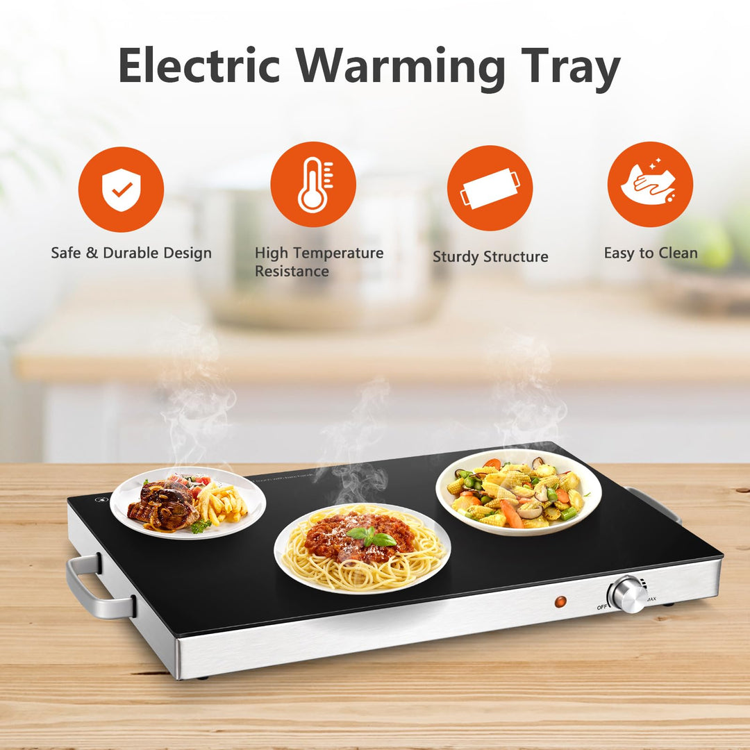 Giantex 2 Packs Electric Warming Tray, 22&