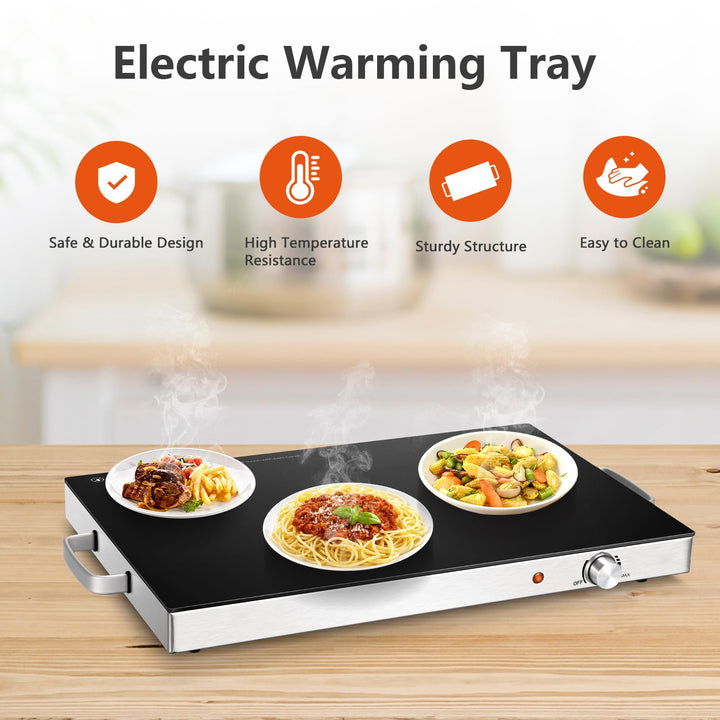 Giantex 2 Packs Electric Warming Tray, 22&