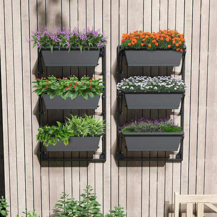 Giantex Vertical Raised Garden Bed, Hanging &amp; Wall-Mounted Planter Garden Boxes