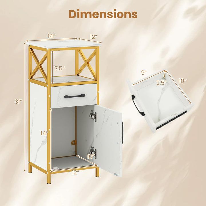 GIANTEX Bathroom Storage Cabinet with Drawer