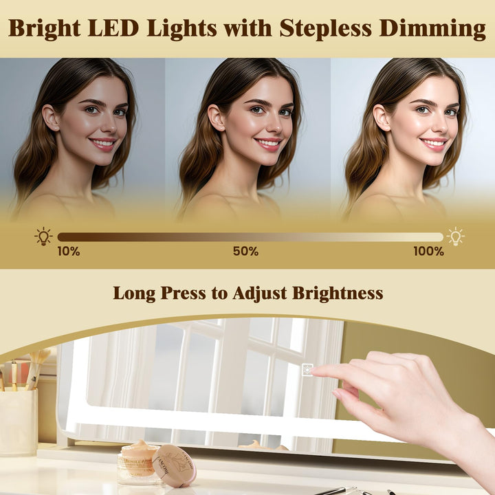CHARMAID Vanity Mirror with Lights - 32&