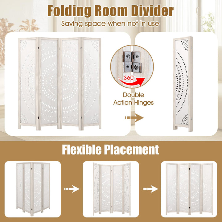 Giantex Room Divider 4 Panels - 66&