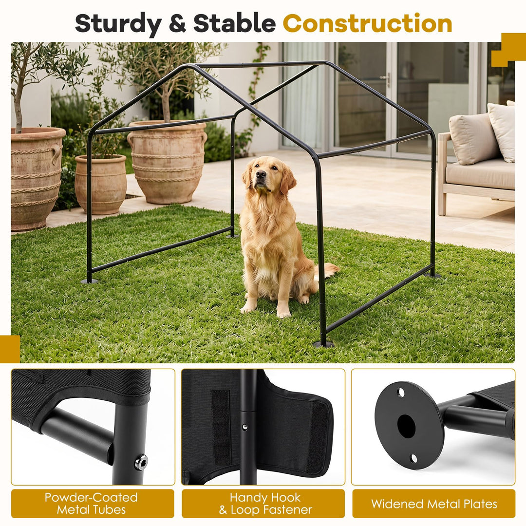 Giantex Outdoor Dog Shade Shelter with Waterproof Canopy