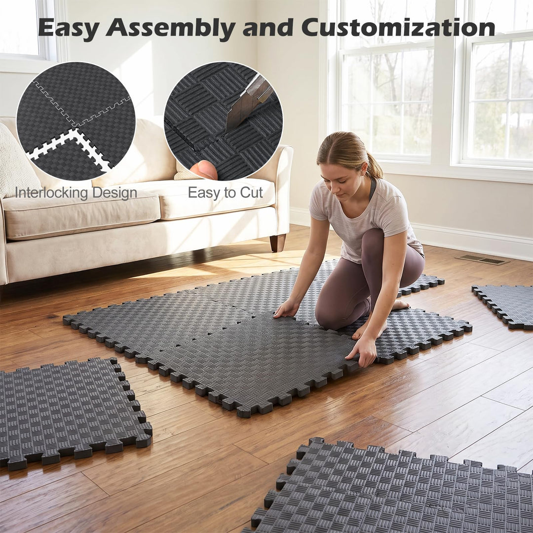 Giantex 24" x 24" EVA Foam Puzzle Exercise Mat